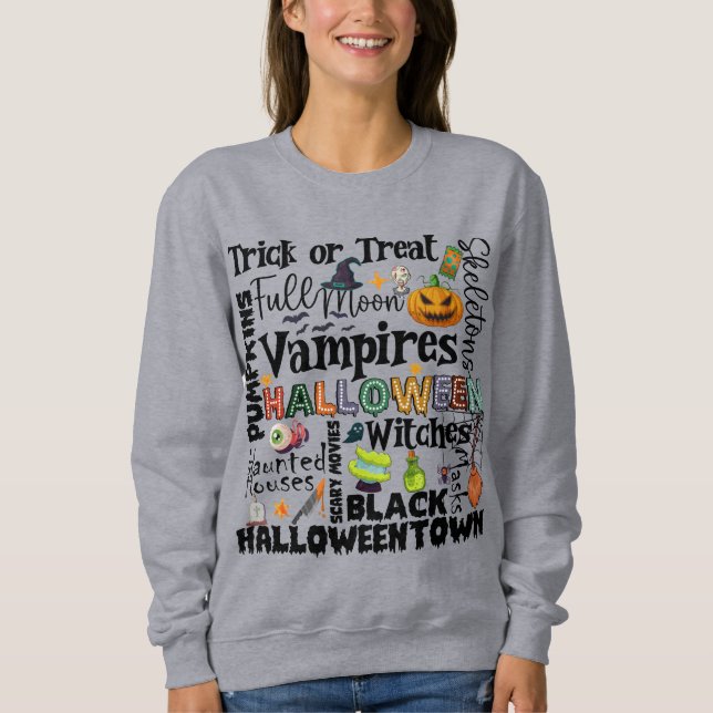 Halloween Sweatshirt 01 para Catrachas (Front)
