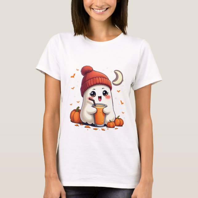 Halloween Sweatshirt, Cute Halloween T-Shirt (Front)