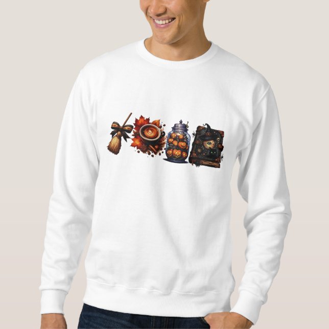 Halloween Sweatshirt, Ghost Sweatshirt (Front)