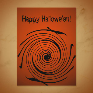 Halloween Swirl Postcard