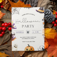 Halloween Symbols Frame Party
