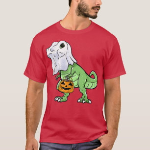 Halloween T Rex Dinosaur Ghost Trick or Treat forB T-Shirt