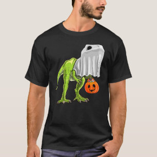 Halloween T Rex Dinosaur Ghost Trick or Treat Gift T-Shirt