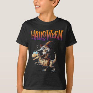 Halloween T-rex Skeleton Ride  T-Shirt