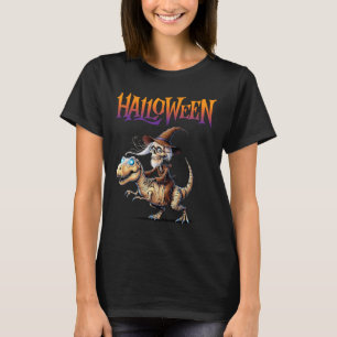 Halloween T-rex Skeleton Ride  T-Shirt