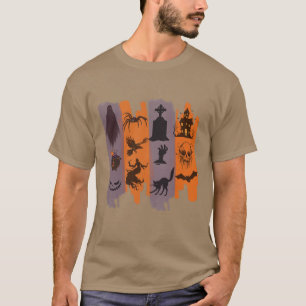 Halloween T-Shirt – Horror Icons Collage