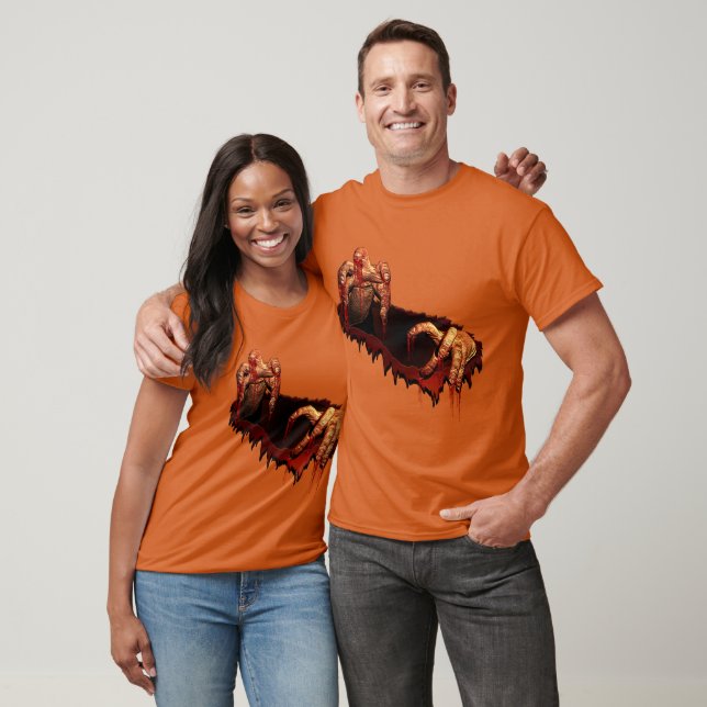 Halloween T-shirt Horror Zombie Undead Tee Shirt (Unisex)