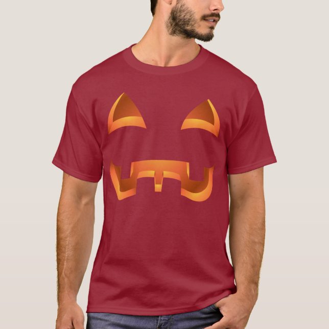 Halloween T-Shirt Pumpkin Tee Jack-o-lantern Shirt (Front)