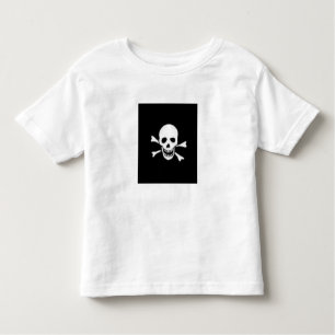 HALLOWEEN T SHIRT SKULL KIDS TOP BLACK AND WHITE