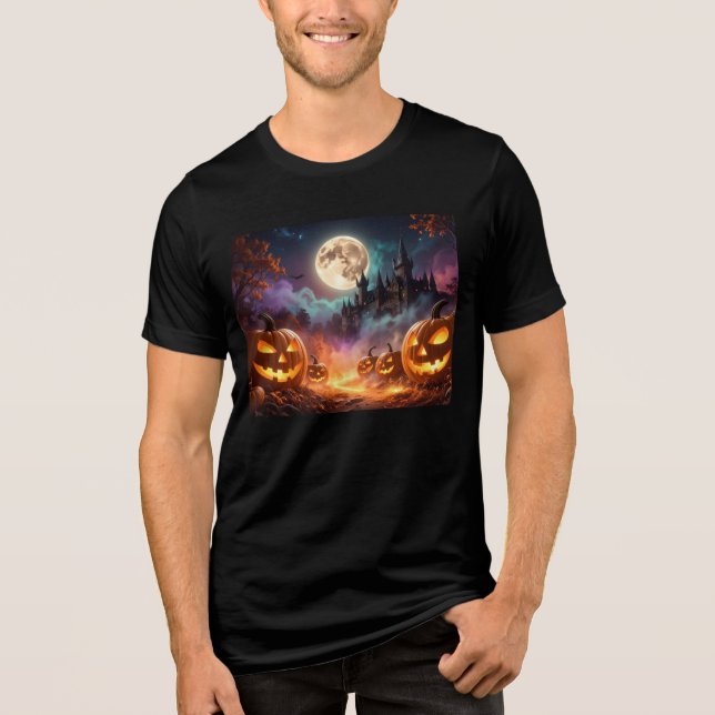 Halloween T-Shirt Tri-Blend Shirt (Front)