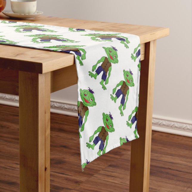 Halloween Table Runner  14" X 72"/Monsters (In Situ)