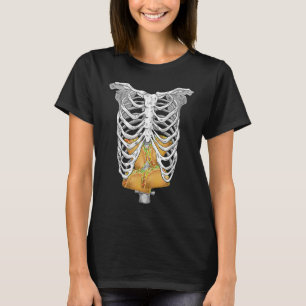 Halloween Taco Skeleton Rib Cage Creepy X Ray Cosp T-Shirt