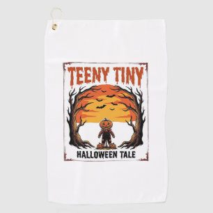 Halloween Tale Teeny Tiny Spooky Vintage Scene_1 Golf Towel