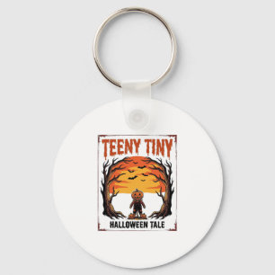 Halloween Tale Teeny Tiny Spooky Vintage Scene_1 Key Ring
