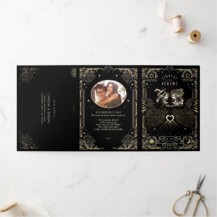 Halloween Tarot - DETAILS & RSVP MENU Tri-Fold