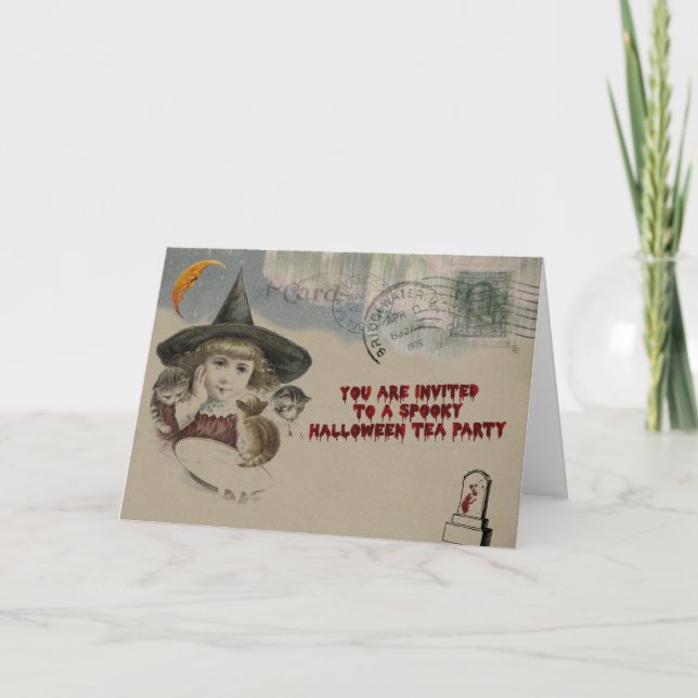Halloween Tea Party Invitation (Front)