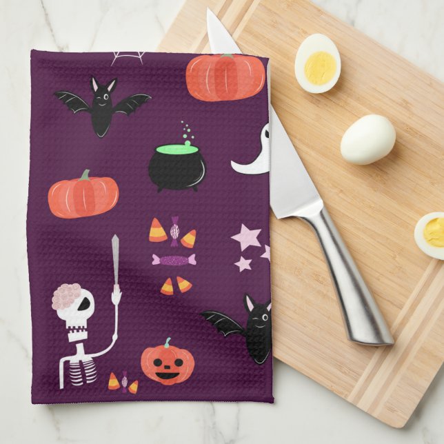 Halloween Tea Towel (Quarter Fold)