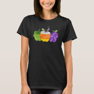 Halloween Teacher Apple Teacher Life Teacher Hallo T-Shirt