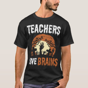 Halloween Teacher Brain Lover T-Shirt