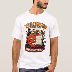 Halloween Teacher Brain Magic T-Shirt