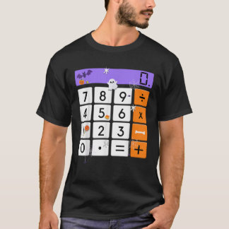 Halloween Teacher Calculator Math Geek Costume Men T-Shirt