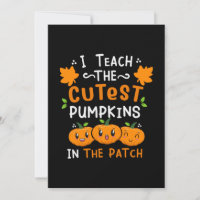 Halloween Teacher Cutest Pumpkins Birthday