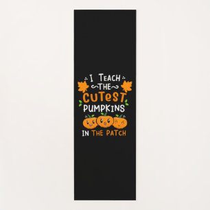 Halloween Teacher Cutest Pumpkins Birthday Yoga Mat