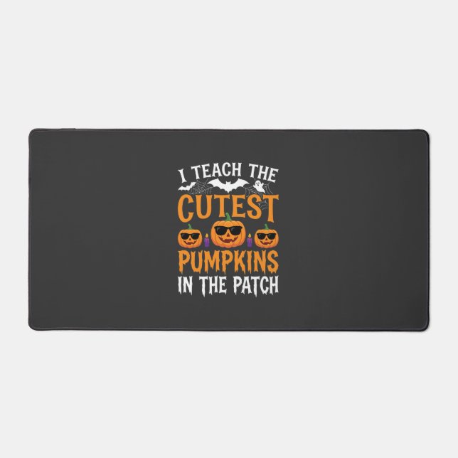 Halloween Teacher Cutest Pumpkins in the Patch Desk Mat (Front)