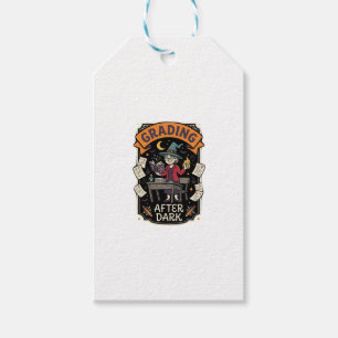 Halloween Teacher Grading After Dark Gift Tags