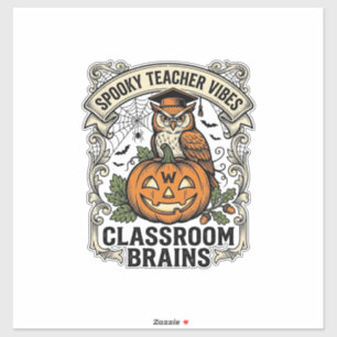 Halloween Teacher Pumpkin Owl Vintage School Shirt