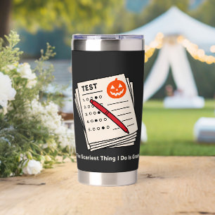 Halloween Teacher Shirt Funny Teacher Halloween Insulated Tumbler