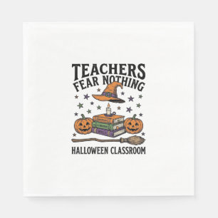 Halloween Teacher Shirt With Witchy Books_1 Napkin
