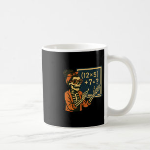 Halloween Teacher Six Seven Meme 6 7 Skeleton Spoo Coffee Mug