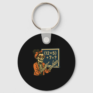 Halloween Teacher Six Seven Meme 6 7 Skeleton Spoo Key Ring