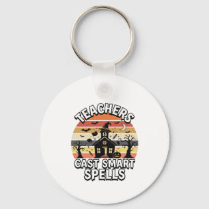 Halloween Teacher Spooky Smarts Key Ring