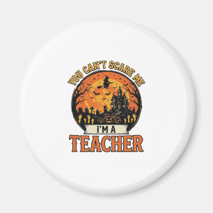 Halloween Teacher Vintage Funny Spooky School Desi Magnet