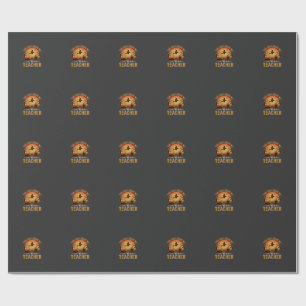 Halloween Teacher Witch Cat Design Wrapping Paper