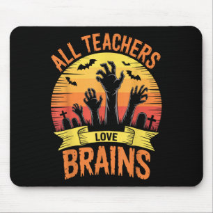 Halloween Teachers Shirts Women Men All Teachers L Mouse Pad