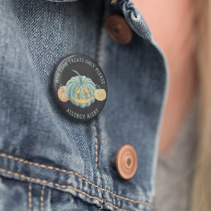Halloween Teal Pumpkin Allergy Awareness 6 Cm Round Badge