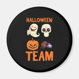 Halloween Team Skeleton Pumpkin Ghost Spider Spook Magnet