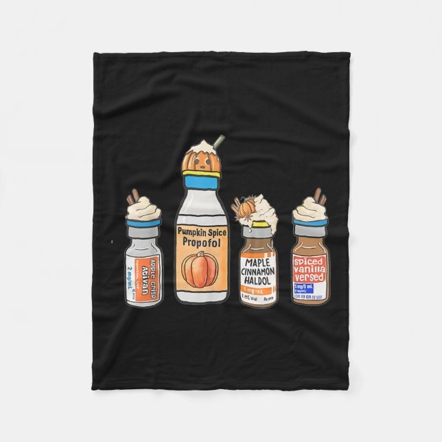 Halloween Tee Crna Pacu Er Ed Icu Cricital Care Nu Fleece Blanket (Front)