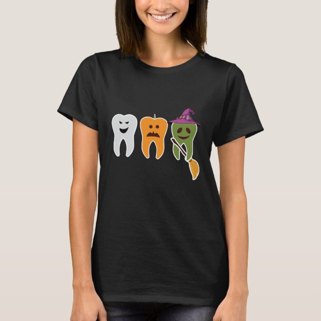 Halloween teethboo design T-Shirt (Front)