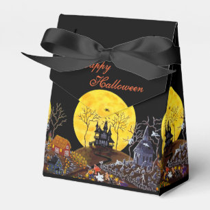 Halloween tent style favour box "Keep Running"