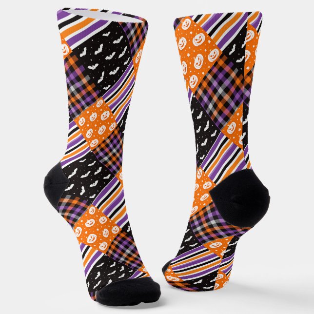 Halloween Textures Socks (Angled)