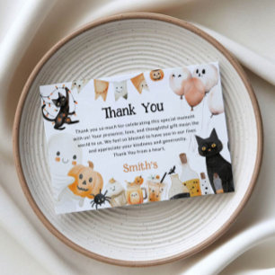 Halloween thank you card