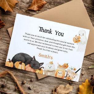 Halloween thank you card
