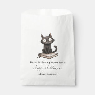 Halloween Thank You Spell Cat Family Party Favour Bags