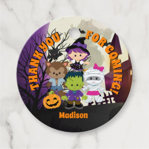 Halloween Thank You Tags for Kids Personalised