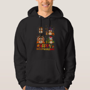 Halloween Thanksgiving Christmas Barn Owl Hallotha Hoodie
