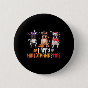 Halloween Thanksgiving Christmas Funny French Bull 6 Cm Round Badge